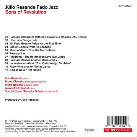 Sons of Revolution - CD Audio di Julio Resende - 2