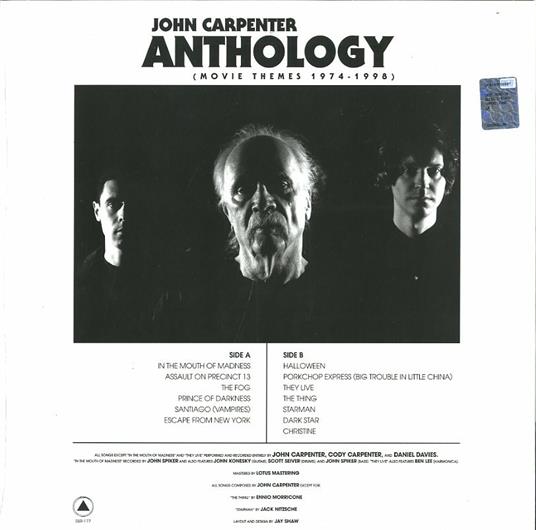 Anthology. Movie Themes 1974-1998 - Vinile LP di John Carpenter - 2