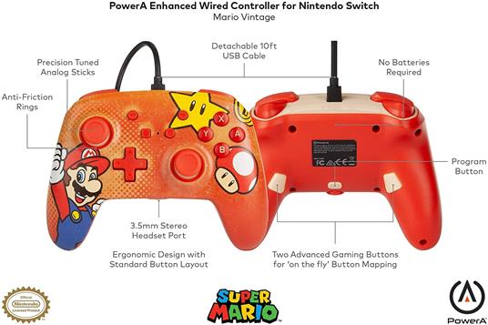 PowerA 1518381-01 periferica di gioco Multicolore USB Gamepad Analogico/Digitale Nintendo Switch - 5
