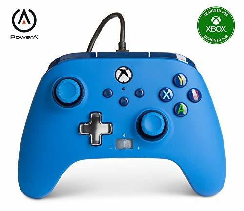 Controller Cablato Avanzato Per Powera Xbox – Blu, Gamepad, Controller Per Videogiochi Cablato, Controller Di Gioco, Xbox Series X S - Not Machine Specific