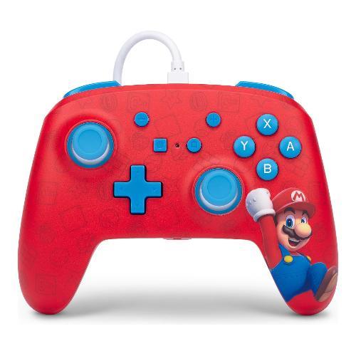 Gamepad SWITCH Enhanced Wired Super Mario Woo Hoo! Red NSGP0001 01
