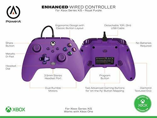 Controller Cablato avanzato PowerA per Xbox Series X S - Viola Imperiale - Not Machine Specific - 4