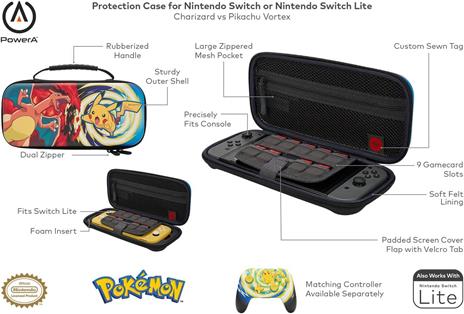 PowerA PA1522646-01 custodia per console portatile Cover Nintendo Poliestere Multicolore - 2