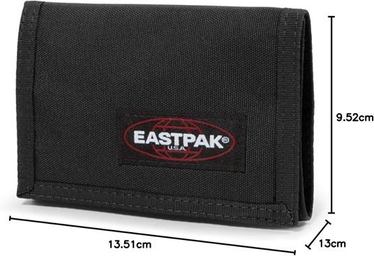 Portafoglio Chiusura Velcro e anello portachiavi Eastpak Nero - 7
