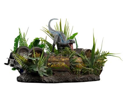 Jurassic World: Iron Studios - Fallen Kingdom - Velociraptor Blue Deluxe Figura Art Scale