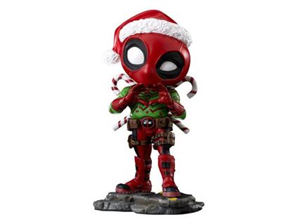 X-men Mini Co. Pvc Figura Deadpool Natale Version 15 Cm Iron Studios