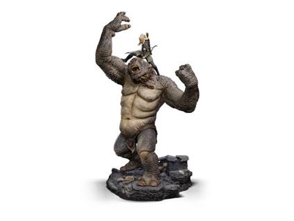 Il Signore Degli Anelli Deluxe Art Scale Statua 1/10 Cave Troll E Legolas 72 Cm Iron Studios