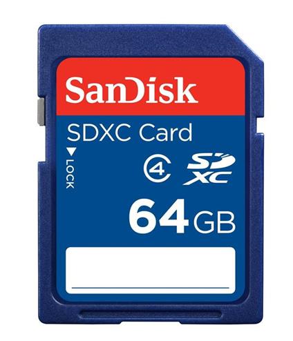 Sandisk 64GB SDXC memoria flash Classe 4