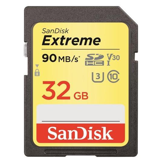 Sandisk Extreme, 32 Gb 32Gb SDHC UHS-I Classe 10 memoria Flash - 3