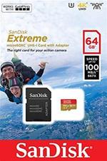 Sandisk EXTREME MICROSDXC 64GB memoria flash