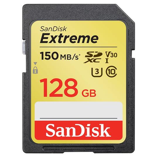 Sandisk Exrteme 128 GB memoria flash SDXC Classe 10 UHS-I