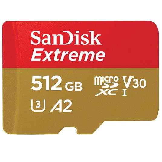 Sandisk Extreme memoria flash 512 GB MicroSDXC Classe 10 UHS-I