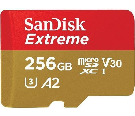 SanDisk Extreme memoria flash 256 GB MicroSDXC UHS-I Classe 3 - 2