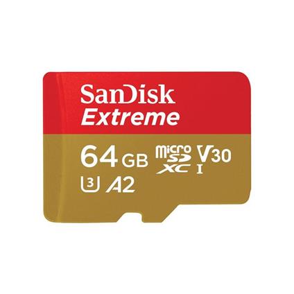SanDisk Extreme memoria flash 64 GB MicroSD