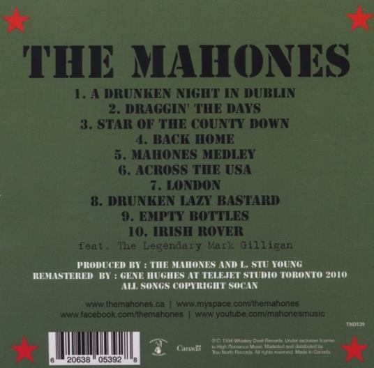 Draggin' the Days - CD Audio di Mahones - 2