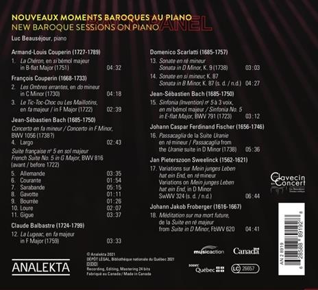 Luc Beausejour: New Baroque Sessions - CD Audio - 2