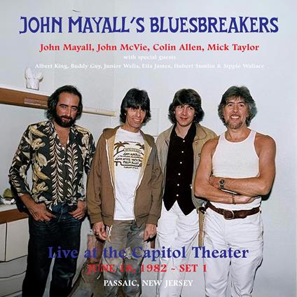 Live At The Capitol Theater. June 18th, 1982 (Marble Vinyl) - Vinile LP di John Mayall & the Bluesbreakers