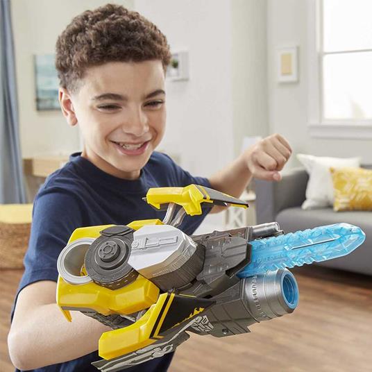 Trasformers Cannone Fucile Spada Bumblebee Giocattolo Bambini Spara Dischi