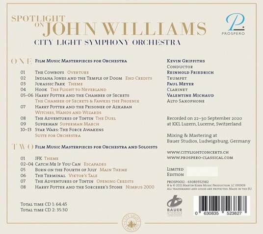 Spotlight On John Williams - CD Audio di City Light Symphony Orchestra - 2