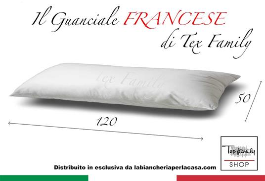 Guanciale Letto 1 Piazza E Mezza Francese 1 1/2P Mis. Cm. 50X120 - 2