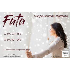 Coppia Tendina Vetro Fata Bianco Organza Mille Fili Coppia 2 Teli Cm. 60X240 - 8