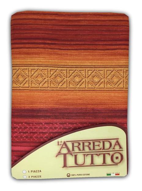 Telo Copritutto Gran Foulard Tessuto Incas Bordeaux 1 Piazza