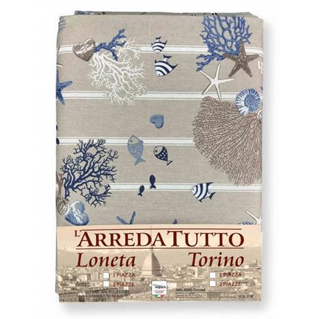 1 Piazza tex family Telo ARREDO COPRITUTTO Gran Foulard COPRILETTO COPRIDIVANO Tessuto Dory Mare Marino Coralli Azzurro 