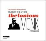Music of the Sphere. Thelonius Monk Songbook. The Composer Collection vol.5 - CD Audio