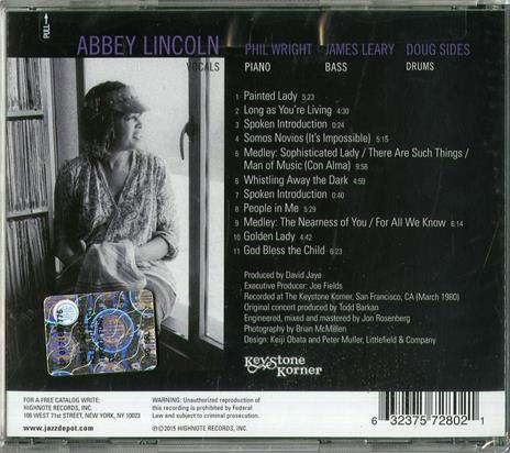 Sophisticated Abbey - CD Audio di Abbey Lincoln - 2