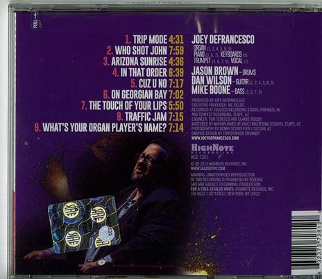 Trip Mode - CD Audio di Joey DeFrancesco - 2