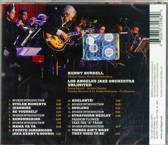 Unlimited 1 - CD Audio di Kenny Burrell - 2