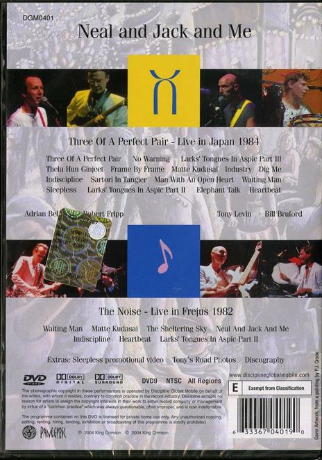 King Crimson. Neal And Jack And Me (2 DVD) - DVD di King Crimson - 2