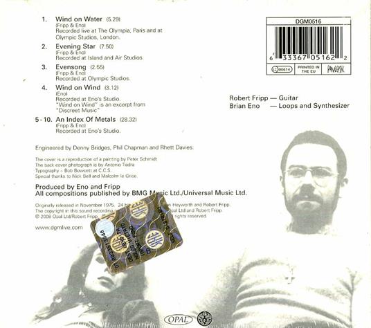 Evening Star (Remastered) - CD Audio di Brian Eno,Robert Fripp - 2