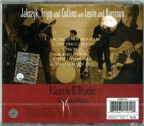 A Scarcity of Miracles (feat. Jakszyk, Fripp and Collins) - CD Audio di King Crimson Projekct - 2