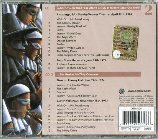 The Great Deceiver vol.2 - CD Audio di King Crimson - 2
