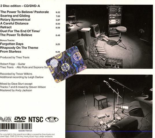 Discretion - CD Audio + DVD di Robert Fripp,Theo Travis - 2