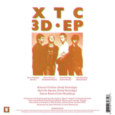 3D Ep - CD Audio di XTC - 2