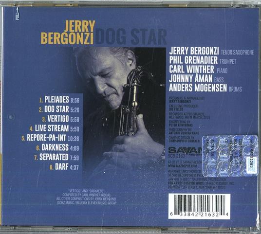 Dog Star - CD Audio di Jerry Bergonzi - 2