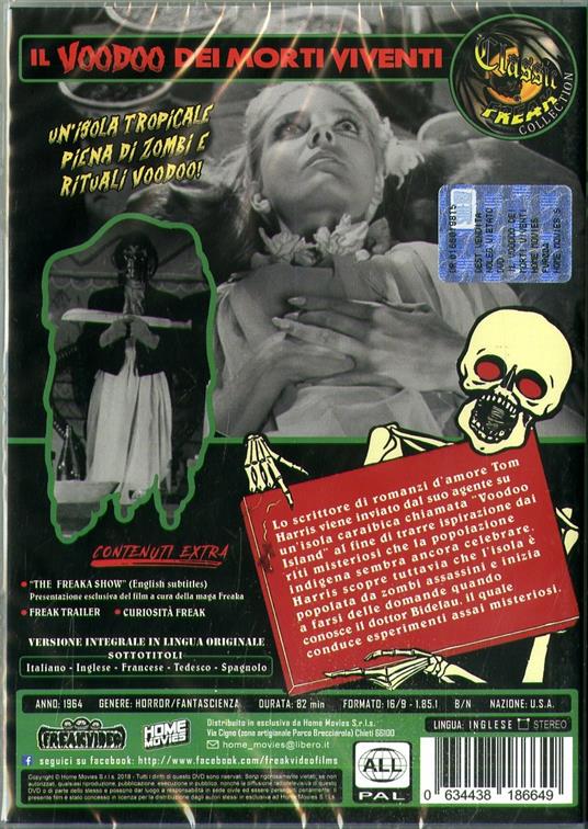 Il voodoo dei morti viventi. I Eat Your Skin (DVD) di Del Tenney - DVD - 2