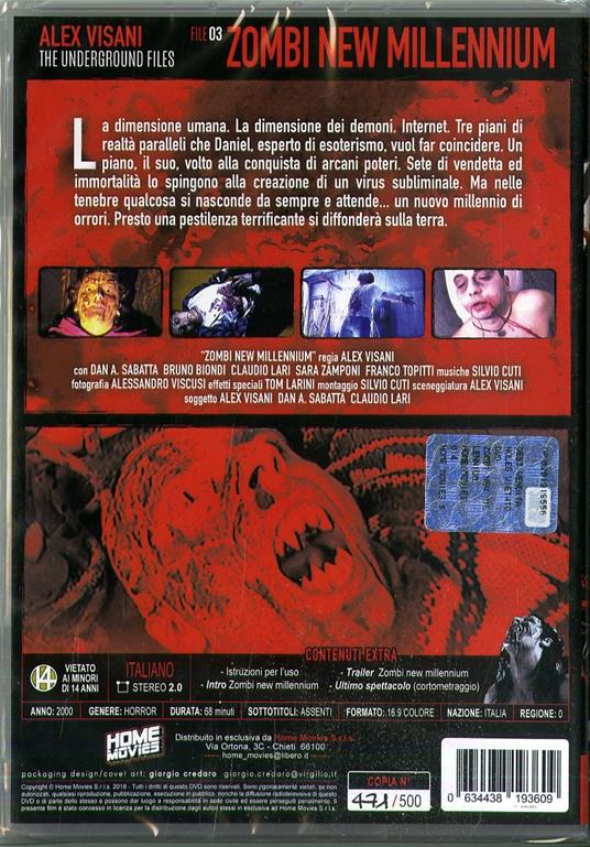 Zombi New Millennium. Limited edition (DVD) di Alex Visani - DVD - 2