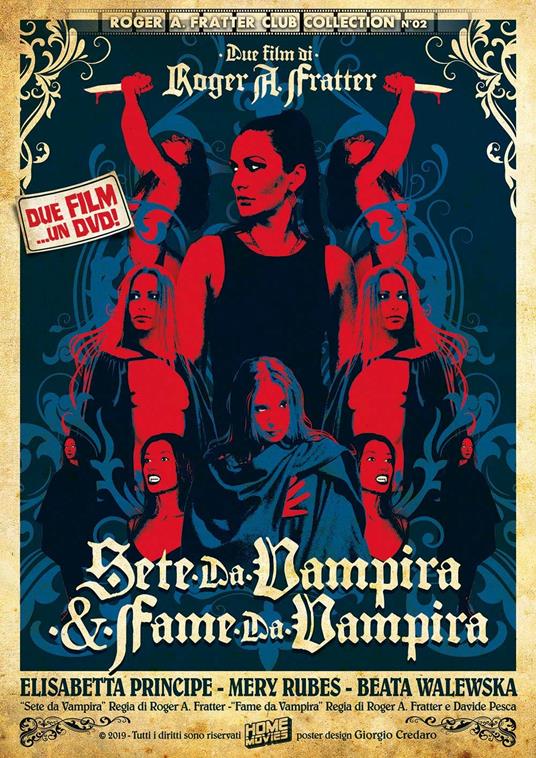 Sete da vampira - Fame da vampira (DVD) di Roger A. Fratter,Davide Pesca - DVD