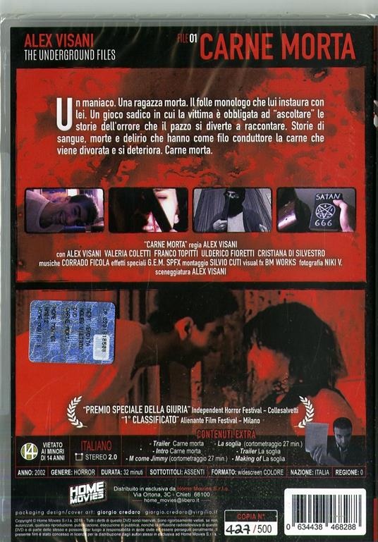 Carne morta. Limited edition (DVD) di Alex Visani - DVD - 2