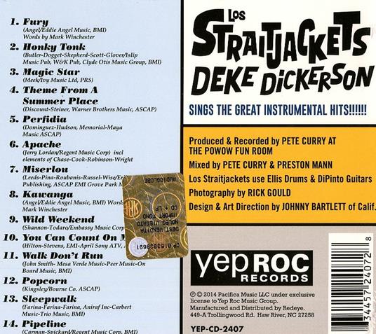 Deke Dickerson Sings - CD Audio di Los Straitjackets - 2