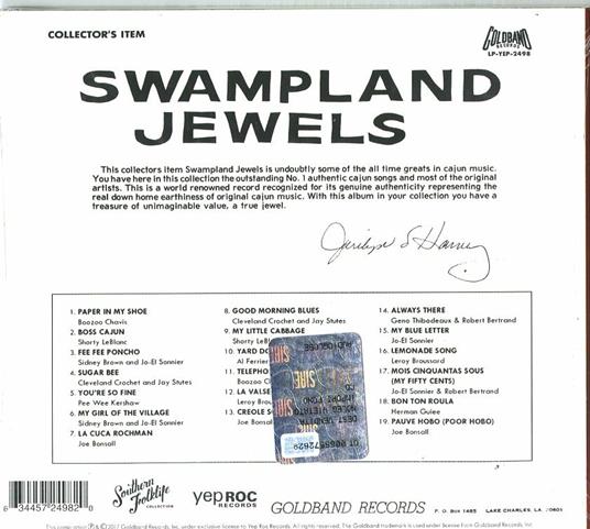 Swampland Jewels - CD Audio - 2
