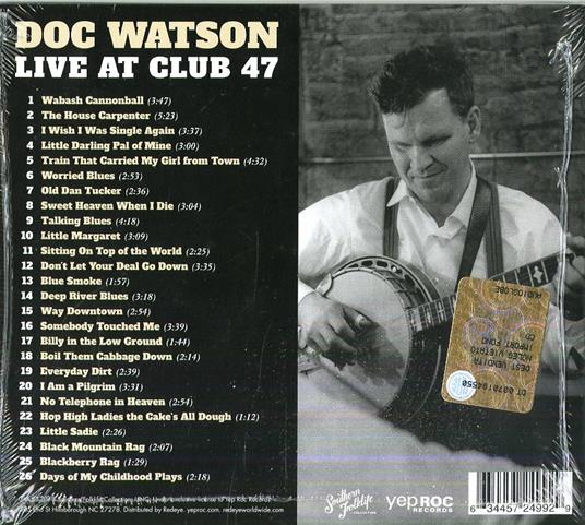Live at Club 47 - CD Audio di Doc Watson - 2