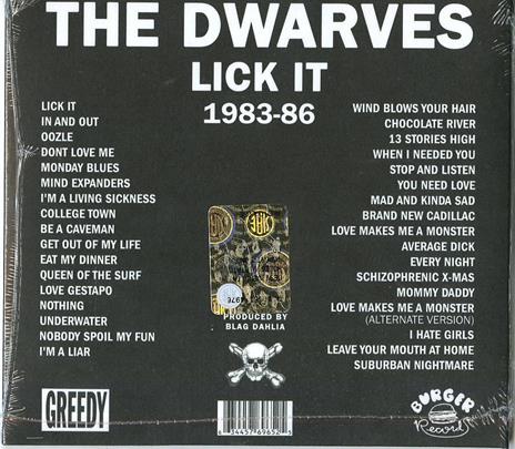 Lick it. The Psychedelic Years 1983-1986 - CD Audio di Dwarves - 2