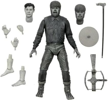 Universal Monsters Action Figura Ultimate The Wolf Man (black & White) 18 Cm Neca