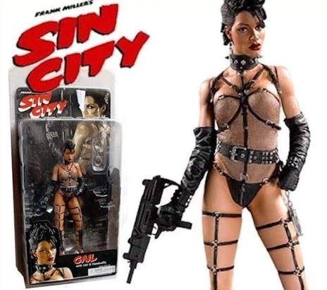 Sin City Action Figure Gail Color + Uzi Handcuffs