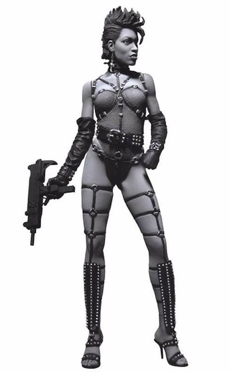 Sin City Action Figure Gail Black & White + Uzi Handcuffs - 3