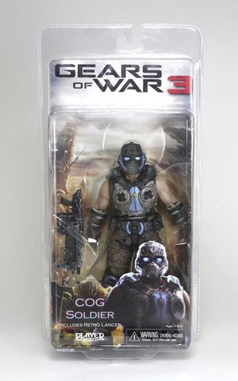 Gears Of War 3 Serie 3 Cog Soldier Retro Lancer Figure - 3